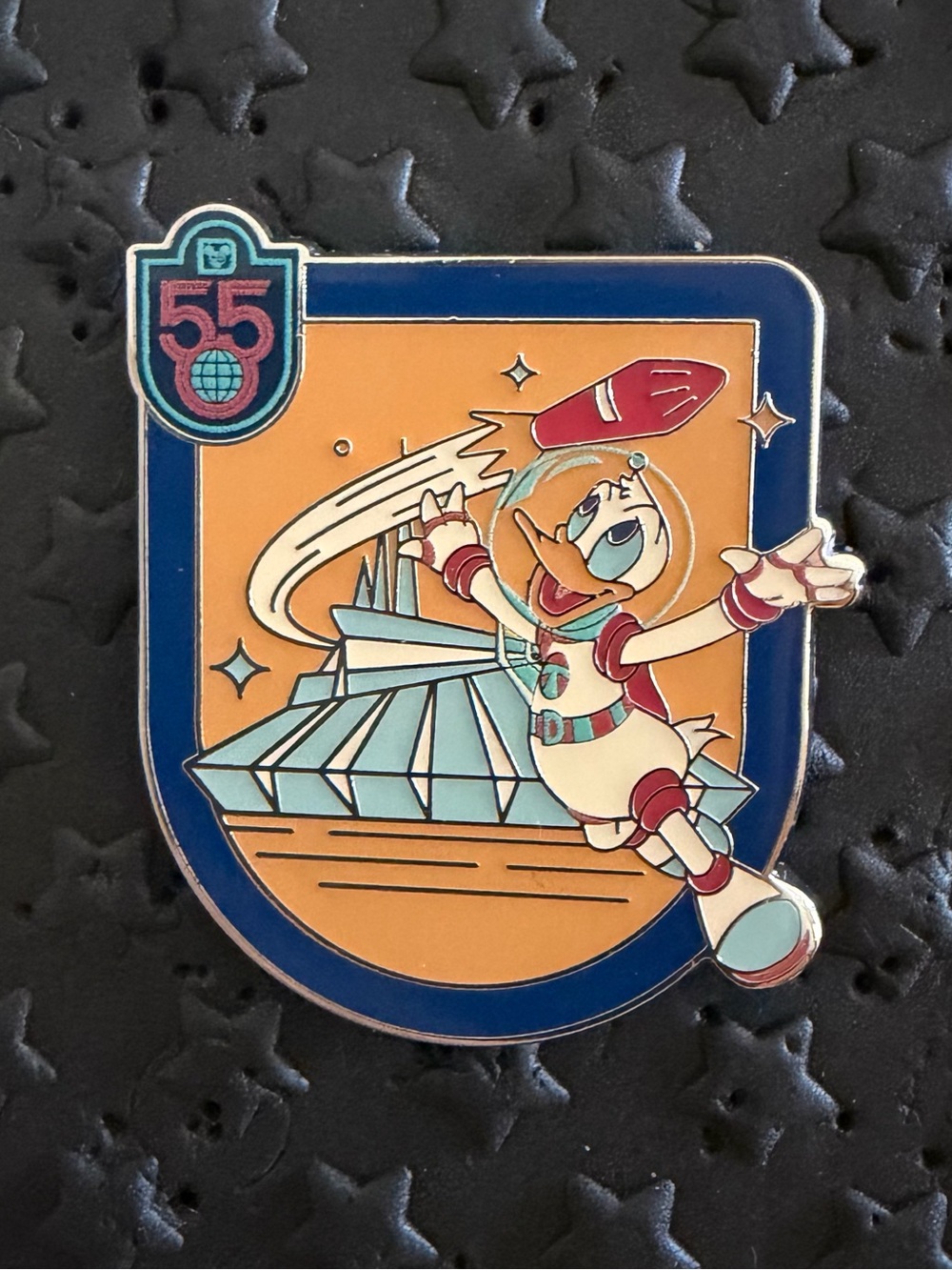 Walt Disney World 55Th Anniversary Mystery Pin Donald Duck Space Mountain NEW